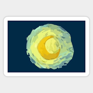 Van Gogh Moon Magnet